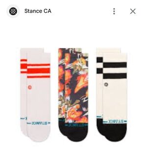 Stance Baby Casual Crew Socks 6-12 M, 3 Pack NWT